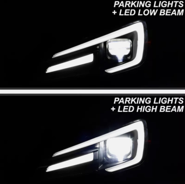apex led drl dynamic blinker headlights for 18 21 subaru wrx sti v1 levorg