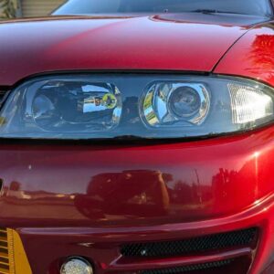 jdm black oe projector headlights for nissan skyline r33 gtr gts25 gts series 1&3 head lights