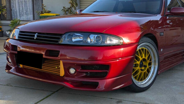 jdm black oe projector headlights for nissan skyline r33 gtr gts25 gts series 1&3 head lights