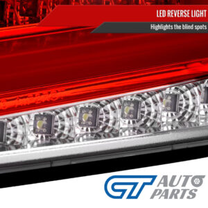 spec d clear red led taillights for 08 13 subaru impreza wrx sti g3 4d tail lights