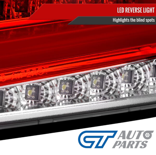 spec d clear red led taillights for 08 13 subaru impreza wrx sti g3 4d tail lights