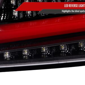 spec d jet black led taillights for 08 13 subaru impreza wrx sti g3 4d tail lights