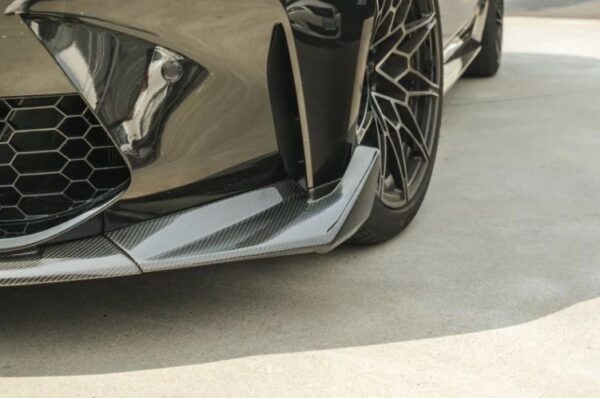 csl style carbon fiber front bumper lip for 21 24 bmw g80 m3 g82 g83 m4