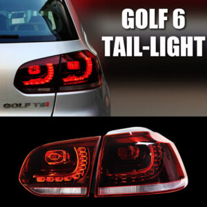 golf r style clear red full led taillights for 2009 2013 vw golf 6 vi mk6 tsi tdi gti