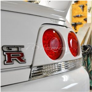 78 works fiber ring led taillights for 93 98 nissan skyline r33 gtr gts25t gtst tail lights