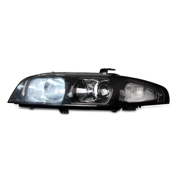 jdm black oe projector headlights for nissan skyline r33 gtr gts25 gts series 1&3 head lights