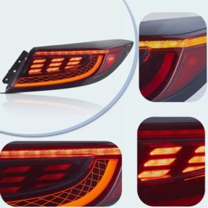 red led dynamic taillights for 22+ toyota gr86 subaru brz tail lights