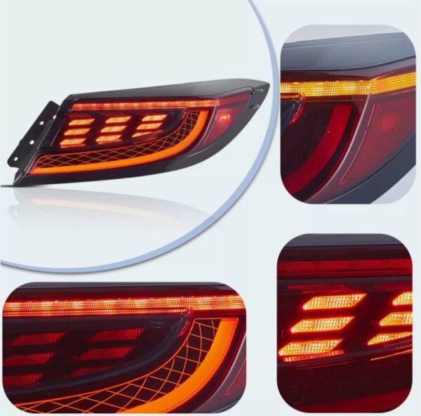 red led dynamic taillights for 22+ toyota gr86 subaru brz tail lights