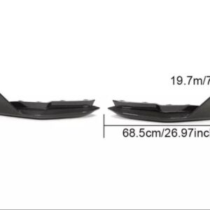 dry carbon fiber rear bumper side splitter for 21 24 bmw m3 g80