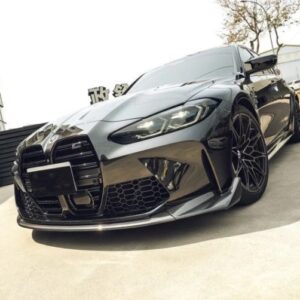 csl style carbon fiber front bumper lip for 21 24 bmw g80 m3 g82 g83 m4