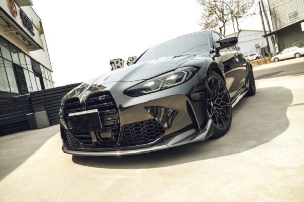csl style carbon fiber front bumper lip for 21 24 bmw g80 m3 g82 g83 m4