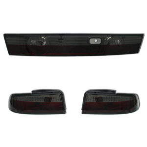 jdm smoke red taillights & garnish for 93 98 nissan silvia s14 200sx tail lights
