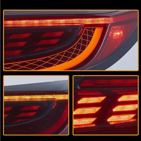 red led dynamic taillights for 22+ toyota gr86 subaru brz tail lights