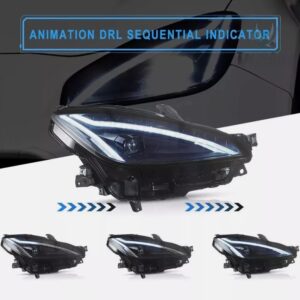 led drl projector headlights for 2022 23 toyota gr86 /subaru brz w/startup