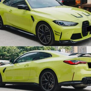 m performance style carbon diffuser rear splitter 3pcs for 2021 2024 bmw m3 m4 g80 g82