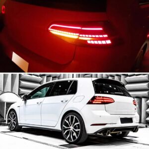 r style smoke full led dynamic tail lights for 2014 2018 vw golf 7 vii taillights