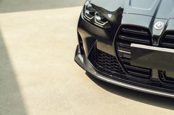 csl style carbon fiber front bumper lip for 21 24 bmw g80 m3 g82 g83 m4