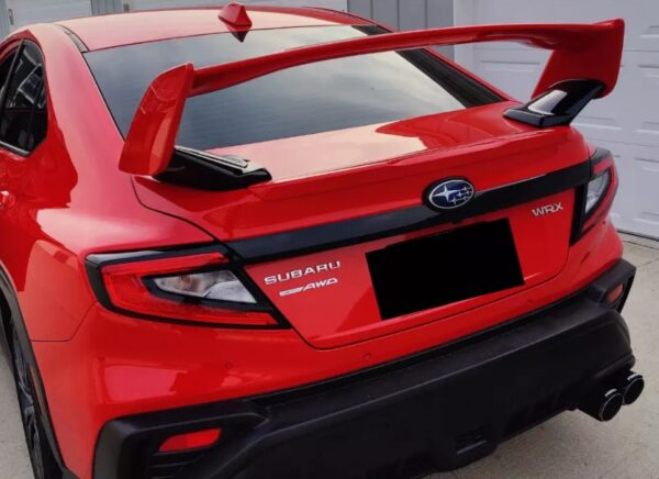 sti style unpainted spoiler wing for 22 24 subaru wrx vb rs ts trunk boot wing