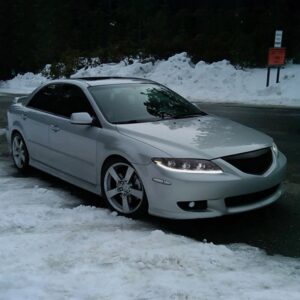 full led projector headlights for 2003 2008 mazda 6 w/start up animation