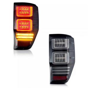 black 3d led tail lights dynamic blinker for 11 20 ford ranger mk1 mk2 wildtrak taillights