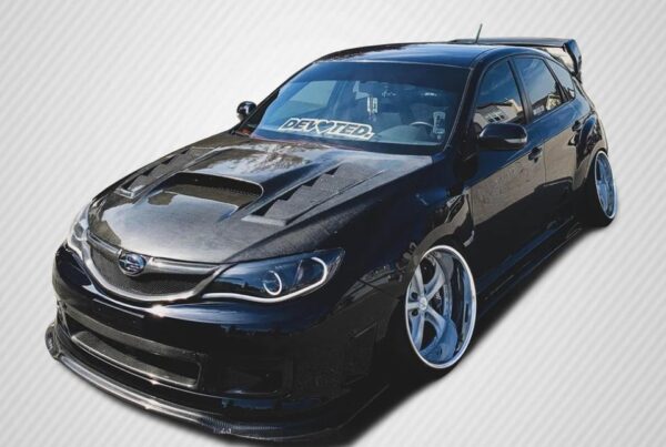 varis style carbon fiber bonnet hood for 07 13 subaru impreza wrx sti g3 grb gvb