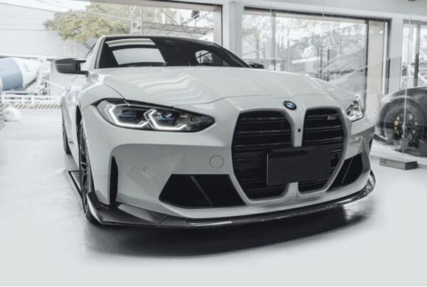 csl style carbon fiber front bumper lip for 21 24 bmw g80 m3 g82 g83 m4