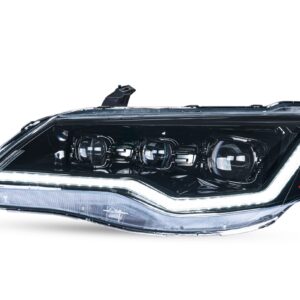 tri led projector led dynamic headlights for 06 12 honda civic fd2 head lights