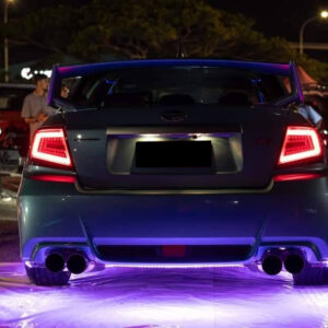 spec d jet black led taillights for 08 13 subaru impreza wrx sti g3 4d tail lights