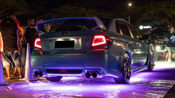 spec d jet black led taillights for 08 13 subaru impreza wrx sti g3 4d tail lights