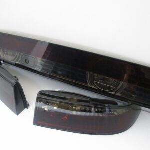 jdm smoke red taillights & garnish for 93 98 nissan silvia s14 200sx tail lights
