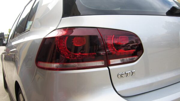 golf r style clear red full led taillights for 2009 2013 vw golf 6 vi mk6 tsi tdi gti