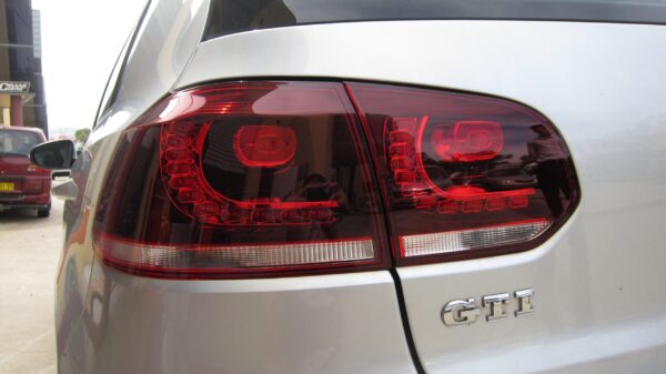 golf r style clear red full led taillights for 2009 2013 vw golf 6 vi mk6 tsi tdi gti