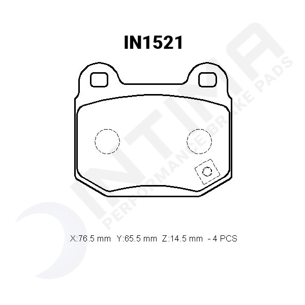 intima ss brake pad set – subaru brz (brembos)/wrx sti 2001 2017 (brembos) (rear)