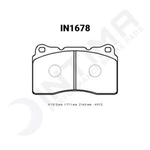 intima ss brake pad set – honda civic fk8 fl5 type r/evo 5 10 (brembos) (front)