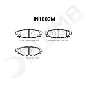 intima ss brake pad set – toyota 86 gt/wrx 2008 2014 (rear)