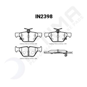 intima ss brake pad set – subaru wrx cvt 2018 2022+/levorg (rear)