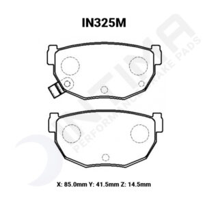 intima ss brake pad set – nissan silvia s13/s14/s15 (rear)