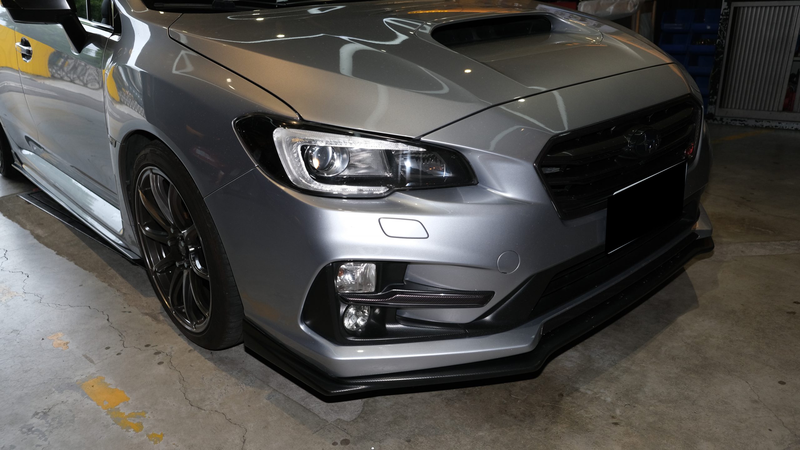 sti style front bumper lip spoiler for 2015 2021 subaru levorg sti