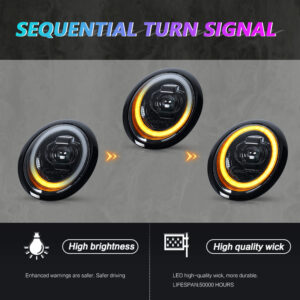 led projector led dynamic headlights for 01 07 mini cooper r50 r52 r53