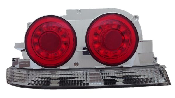 78 works fiber ring led taillights for 93 98 nissan skyline r33 gtr gts25t gtst tail lights