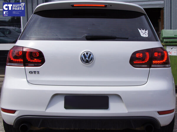 golf r style clear red full led taillights for 2009 2013 vw golf 6 vi mk6 tsi tdi gti
