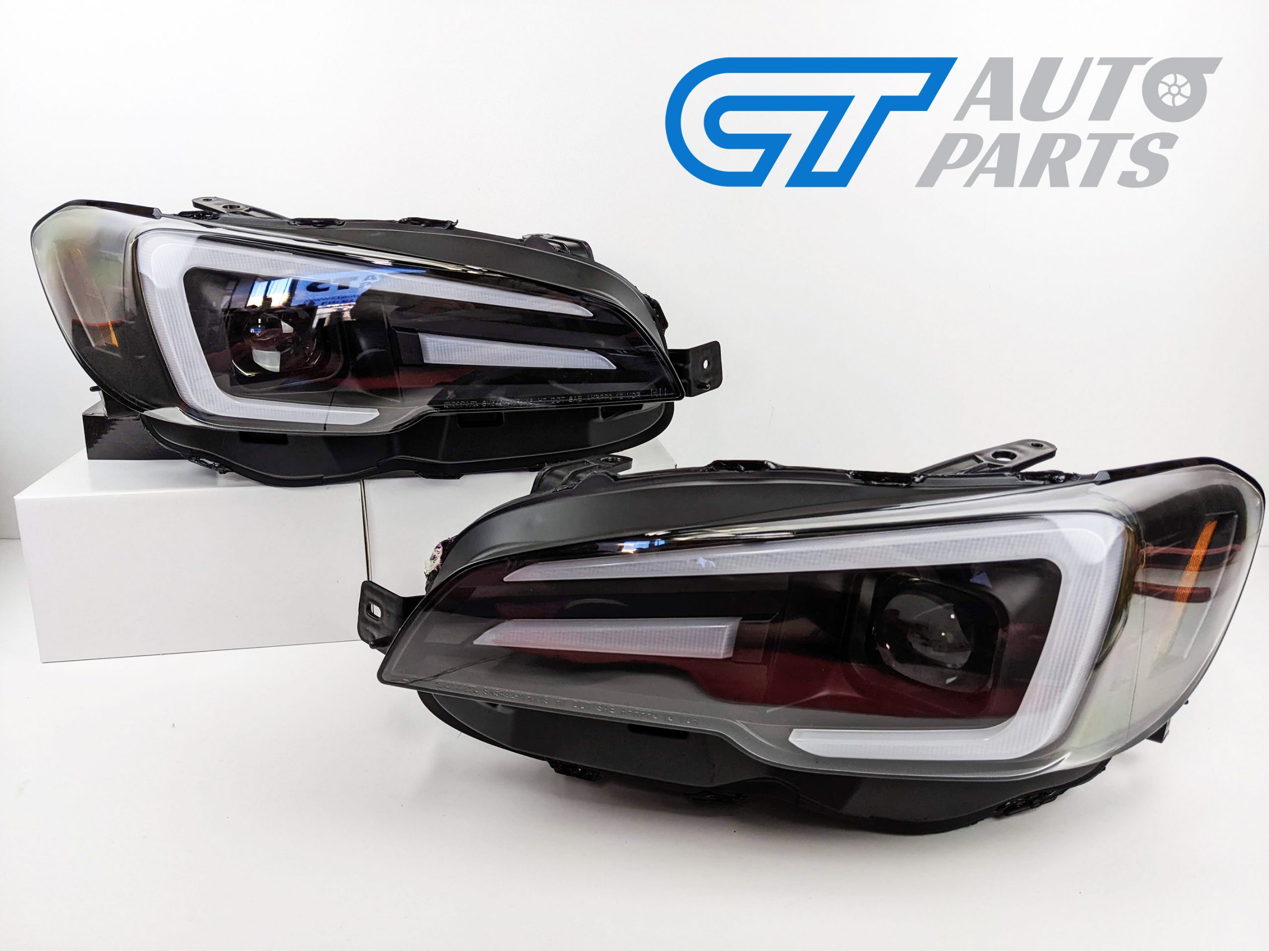 apex led drl dynamic blinker headlights for 18 21 subaru wrx sti v1 levorg