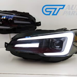 apex led drl dynamic blinker headlights for 18 21 subaru wrx sti v1 levorg