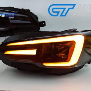 apex led drl dynamic blinker headlights for 18 21 subaru wrx sti v1 levorg