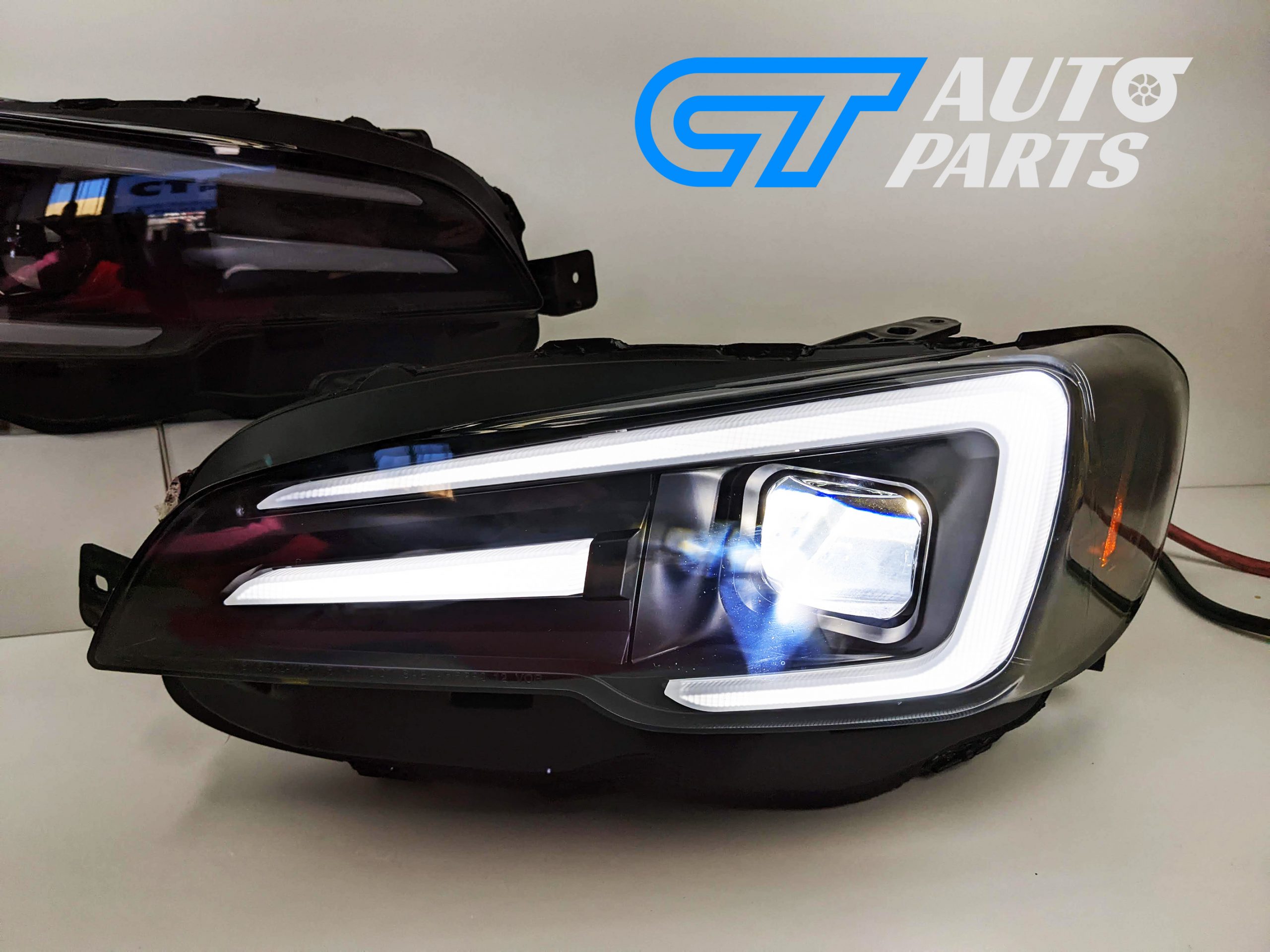 apex led drl dynamic blinker headlights for 18 21 subaru wrx sti v1 levorg