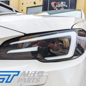 apex led drl dynamic blinker headlights for 18 21 subaru wrx sti v1 levorg