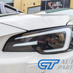 apex led drl dynamic blinker headlights for 18 21 subaru wrx sti v1 levorg