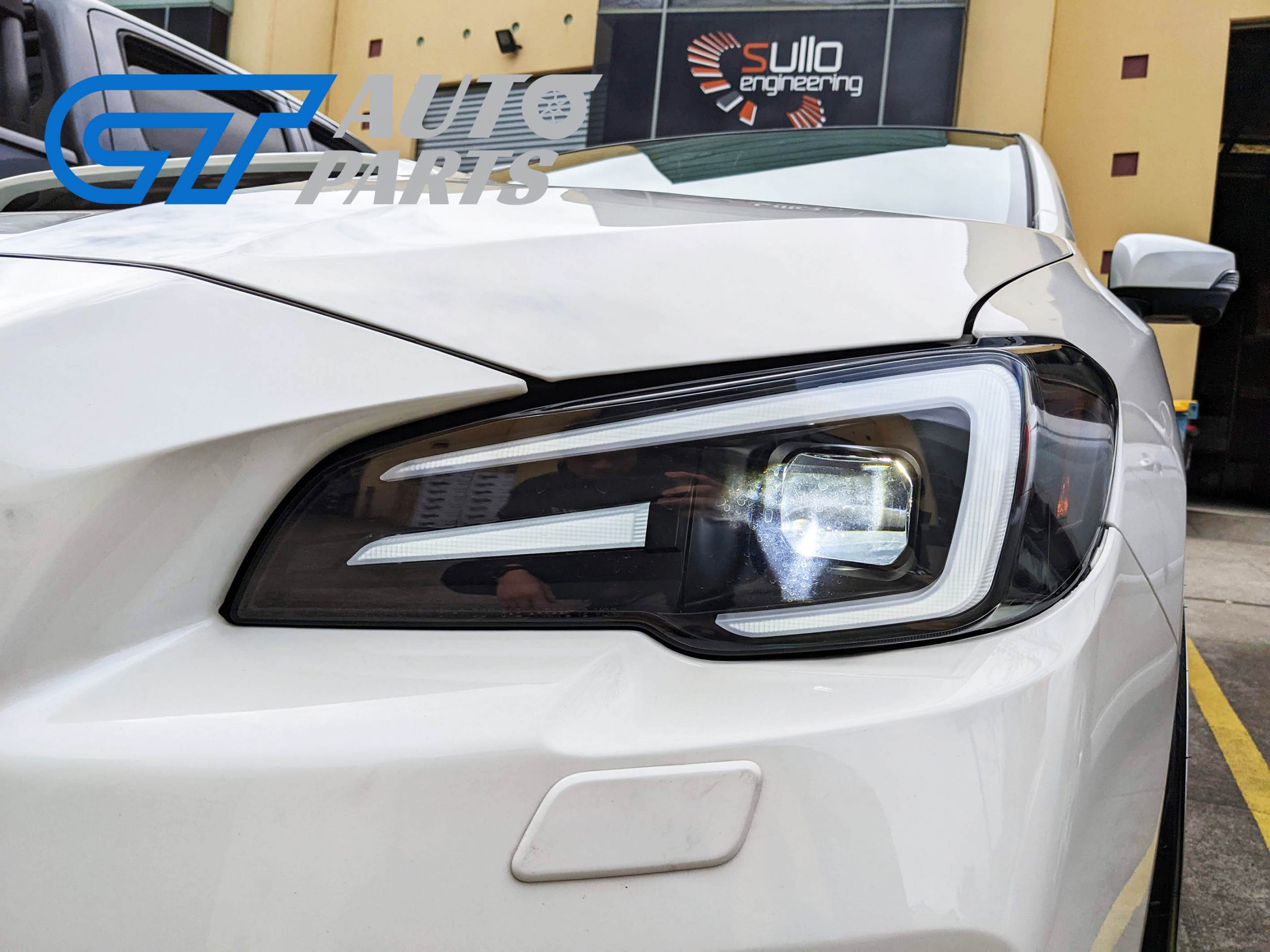 apex led drl dynamic blinker headlights for 18 21 subaru wrx sti v1 levorg