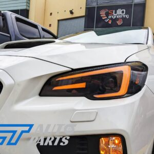 apex led drl dynamic blinker headlights for 18 21 subaru wrx sti v1 levorg