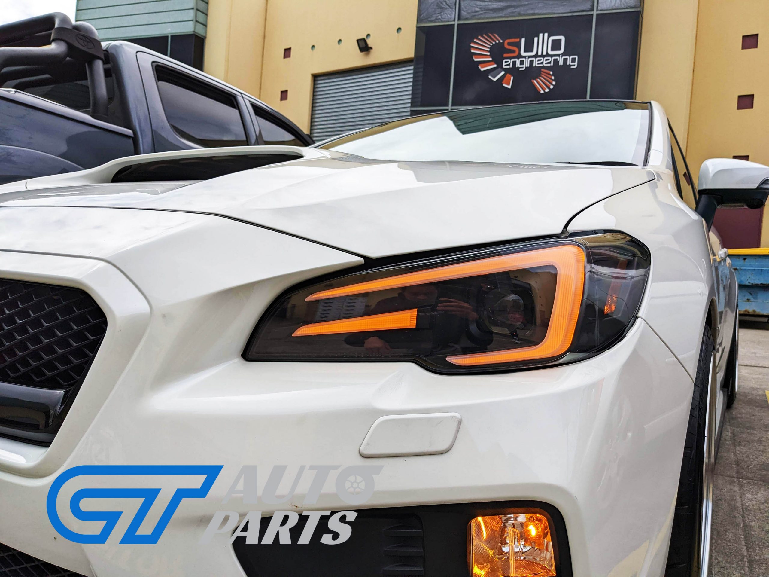 apex led drl dynamic blinker headlights for 18 21 subaru wrx sti v1 levorg